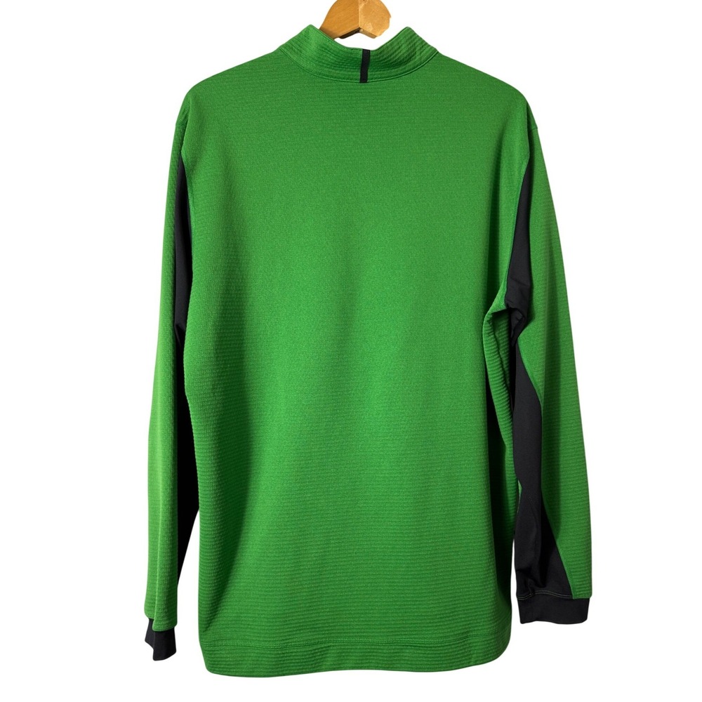 Nike Pullover Sz XL Green Black Textured Thermal Long Sleeve 1/4 Zip Gorpcore - Picture 2 of 7